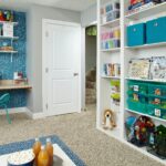 Image of a custom storage solution for a craft room.