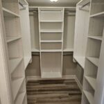 Image of the interior of a large finished walk-in closet