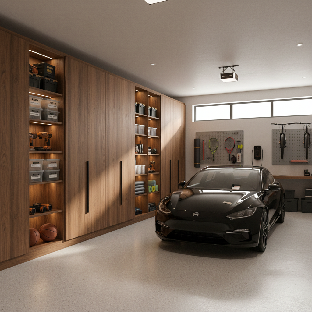 efficient garage storage closets